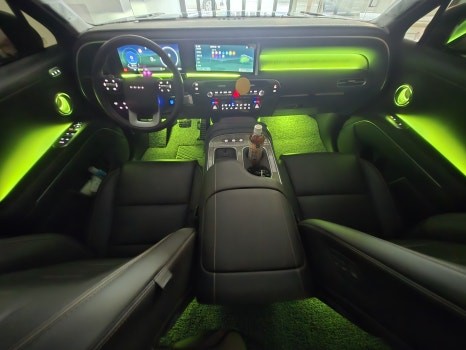 광주 팰리세이드 LX3 엠비언트 라이트 튜닝샵 순정연동 설정 시공 / 광주 북구