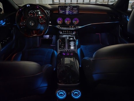 광주 스팅어 마이스터 엠비언트 시공 및 벤풍구 튜닝샵 / 광주 북구