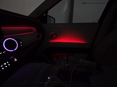 광주 팰리세이드 LX3 하이브리드 엠비언트 라이트 시공, 네비게이션 코팅 활성화 순정연동 작업까지! / 광주 북구