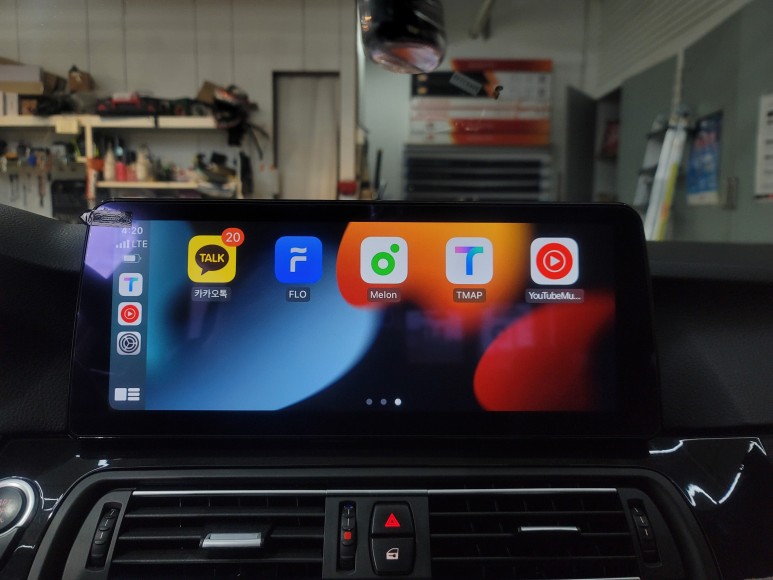 BMW F10 520d 안드로이드올인원 시공 / 구미, 대구