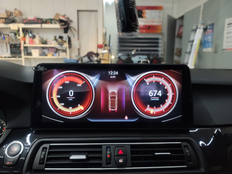 BMW F10 520d 안드로이드올인원 시공 / 구미, 대구