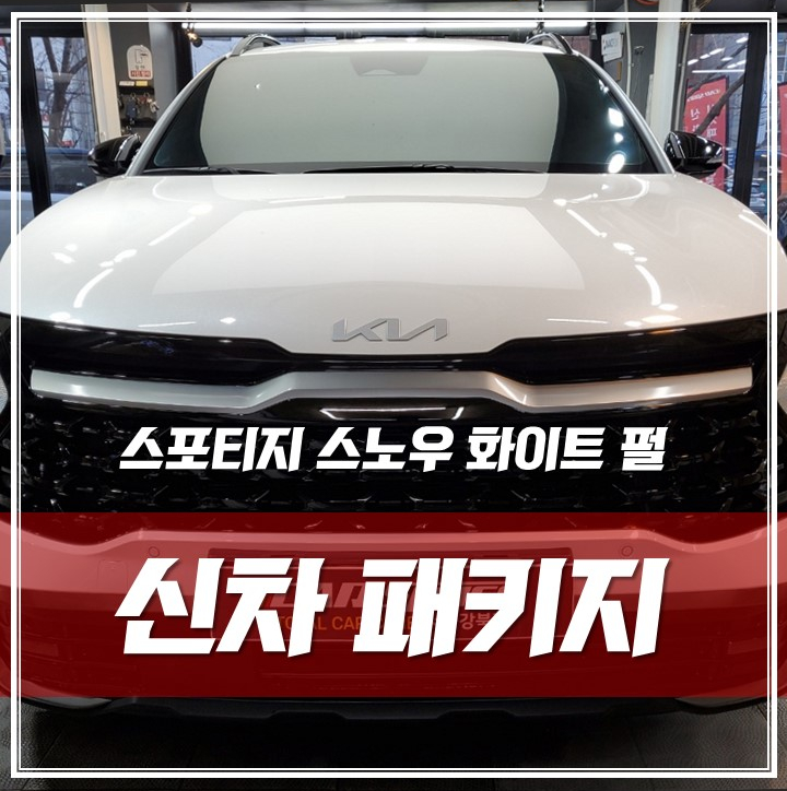 스포티지 스노우 화이트 펄, 출고대기이 길어 더욱 꼼꼼한 작업들로 완벽 출고! 장안동 신차패키지 / 서울 광진구, 중곡, 건대