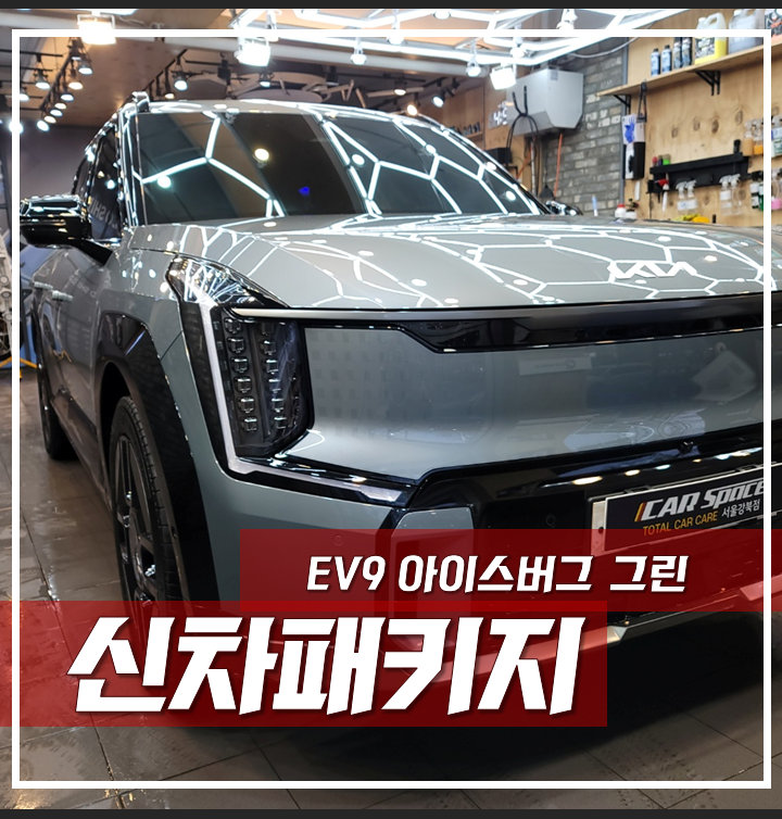 인기몰이 중인 'EV9 아이스버그 그린 신차패키지' 색감이 예쁜 차 / 서울 광진구, 중곡, 건대