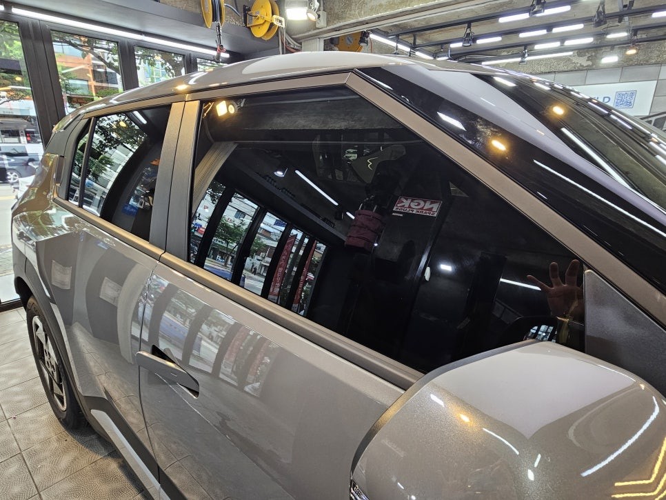 기아 EV3 신차패키지, 루마 버텍스 900 썬팅과 완벽 코팅 시공 후기, 카스페이스 서울강북점 / 광진구 중곡동