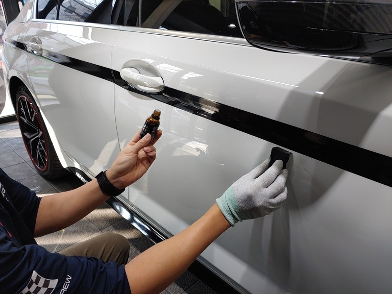 BMW 석회수 제거! 보험처리 가능합니다 M포인트 데칼 완벽 복원 / 서울 광진구, 중곡, 건대