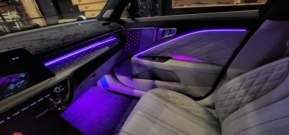 창원 마산 K8  DMX 엠비언트 라이트 무드등으로 순정실내조명과 연동 및 크롬죽이기까지!