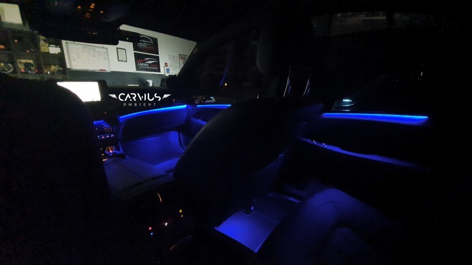 cls 400d 벤츠 무드등, rgb 엠비언트 풋등으로 겨울맞이! / 수원 영통구