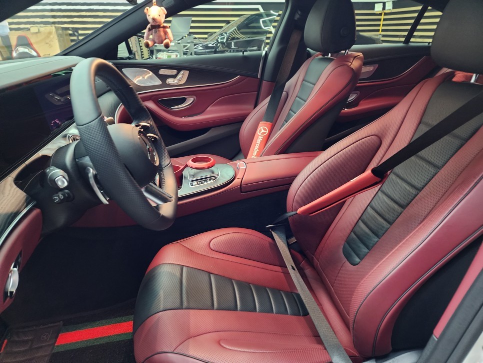 벤츠 CLS300d(C257) 순정 어라운드 뷰 장착, 컬러 안전벨트 교체