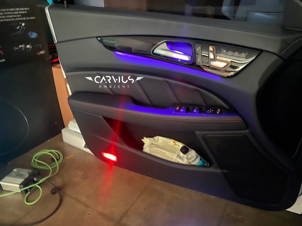 W218 엠비언트 CLS 400 벤츠 순정 무드등 광량업 어플 NO! / 수원 영통구