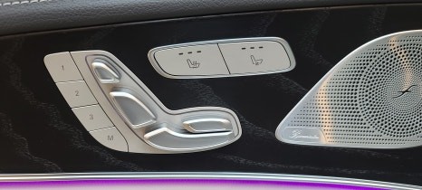벤츠 CLS300d AMG 코딩, R버튼, 도어락핀, 상단 엠비언트 시공