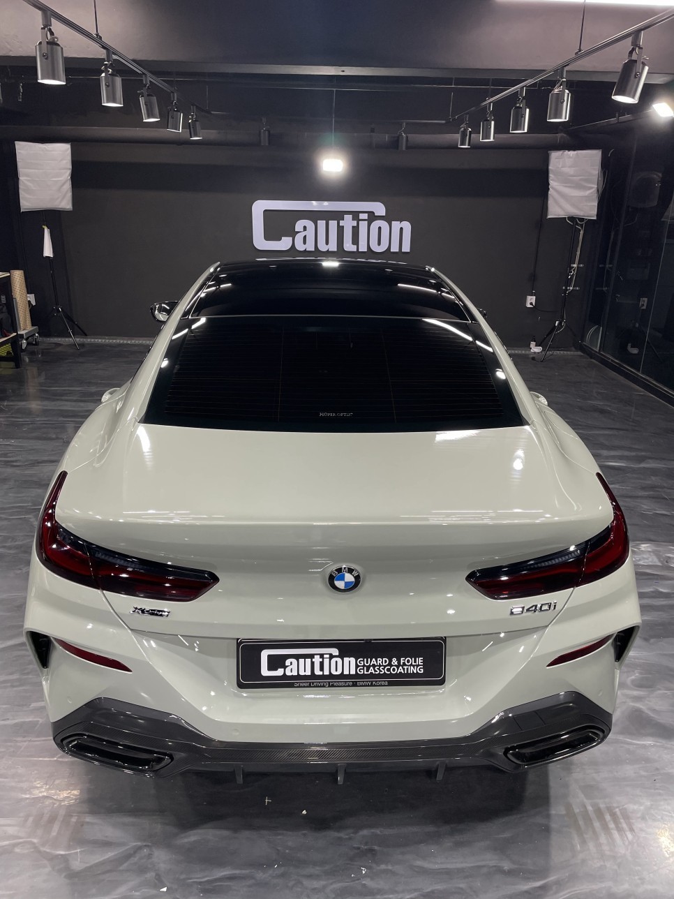 BMW 840i 탑폴리에 미디엄그레이 전체 랩핑 / 성남 판교 분당구