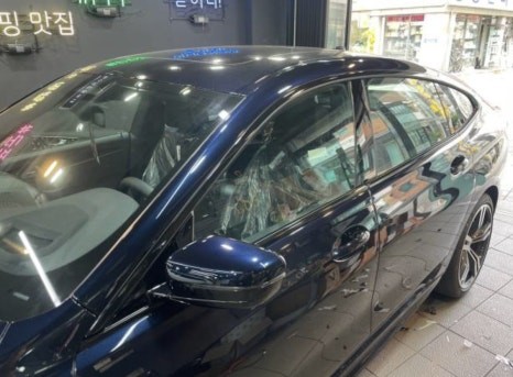 BMW 630 i  그릴 및 윈도우몰딩 크롬 딜리트(크롬 죽이기) 부분 랩핑 / 서초, 강남, 양재