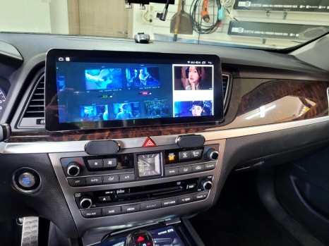 제네시스G80 안드로이드올인원 12.3인치 모니터교체작업#순정모니터, 차량출고시 모든순정기능 다 100퍼센트사용가능#제네시스DH안드로이드#제네시스G80안드로이드 / 청주, 세종, 천안