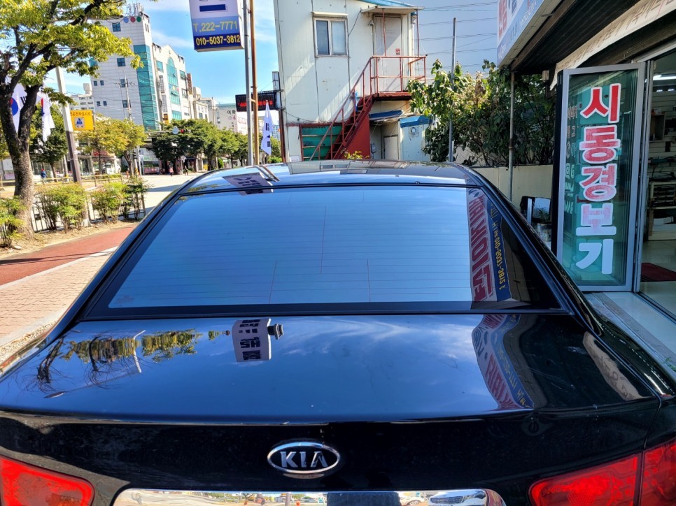 중고차 꾸며타기 (기아포르테) 열반사썬팅 애니가드 AP80R 전체시공 청주열차단썬팅 