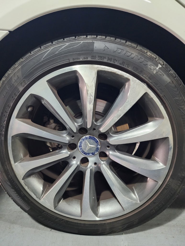 광주휠복원 첨단휠복원 벤츠 CLS350 컷팅휠복원