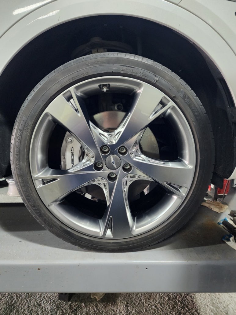 광주 타이어 휠복원 GV80 22인치 크롬휠복원 / 광주 광산구