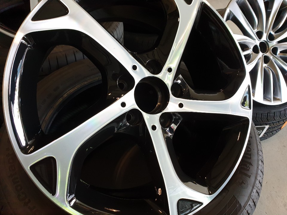 대구자동차휠수리-[벤츠GLA 순정휠 블랙다이아몬드컷팅투톤휠 휠복원]휠도색/대구 자동차 휠