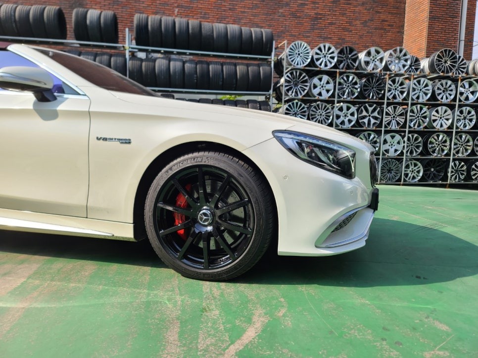 대구 휠수리-[벤츠 S63 AMG 카브리올레 순정휠 블랙유광 색상 휠도색]휠복원/대구 자동차 휠 / 대구 동구 동호동