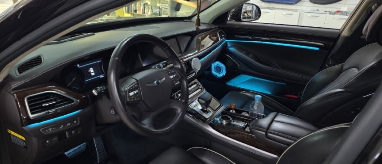 제네시스 G90 EQ900 엠비언트 라이트 순정보다 더 밝고 깔끔하게~ / 대구,구미