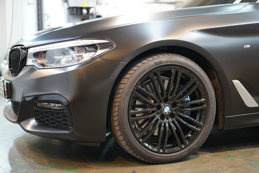 530i 5시리즈 g30 사틴블랙 전체랩핑 +그릴교체+휠도색+사이드미러커버 교체 안산 보헤미안 / 안산,시흥,화성