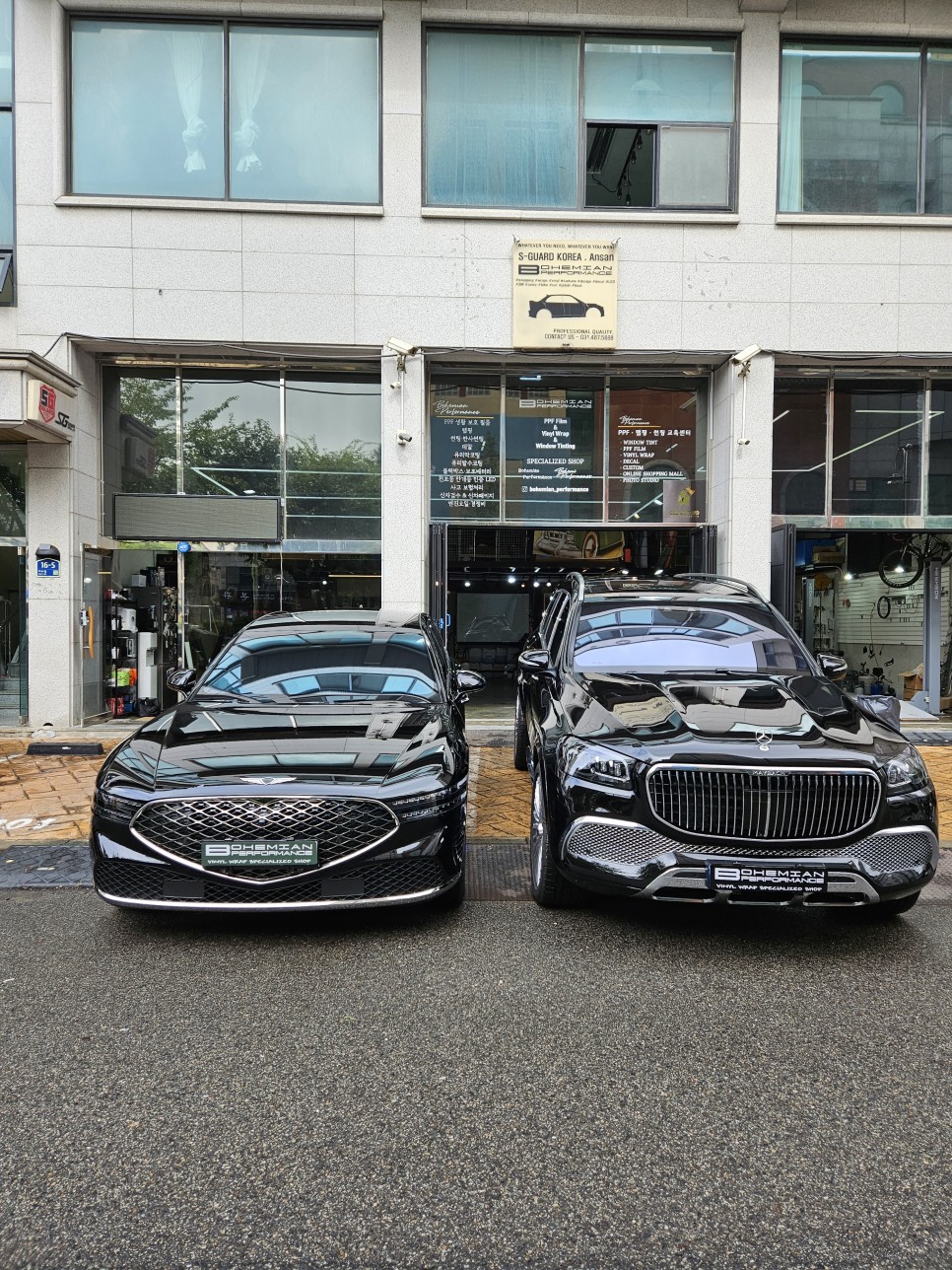 블락포디 스카이블루 썬팅 색깔 살펴보기 모음 및 스팩 / 벤츠 GLS, 제니시스 G90, 기아 레이 / 안산,시흥,화성