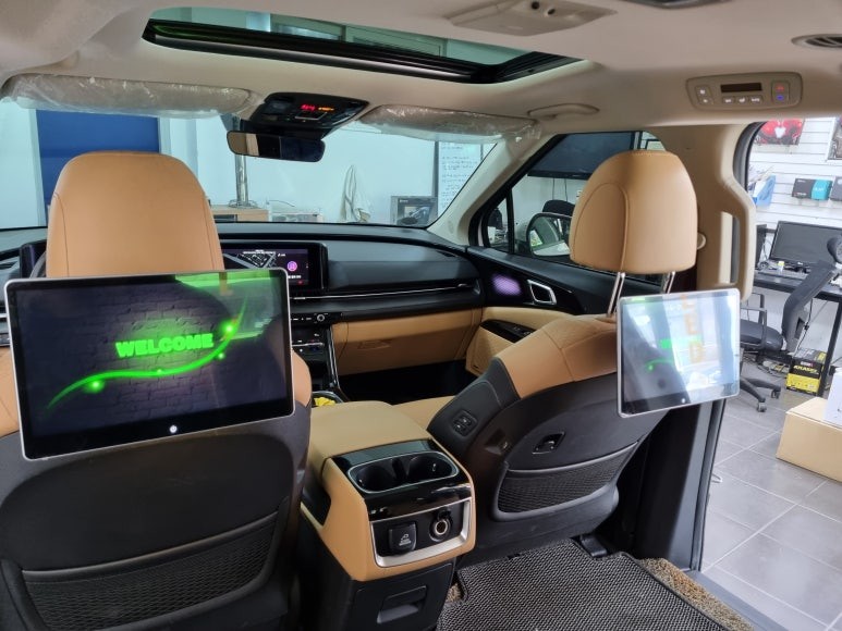 카니발 KA4 안드로이드 리어모니터 노바X13 천안 아산 평택 청주 세종 튜닝바이해리