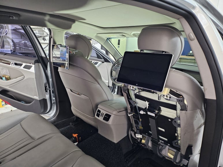 제네시스DH 안드로이드 리어모니터 노바X13 PRO 11.6인치 천안 아산 평택 청주 세종 튜닝바이해리