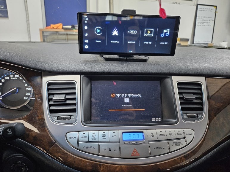 제네시스BH 안드로이드오토 모니터 대시보드 모니터 AHD 후방카메라 천안 아산 평택 청주 세종 튜닝바이해리