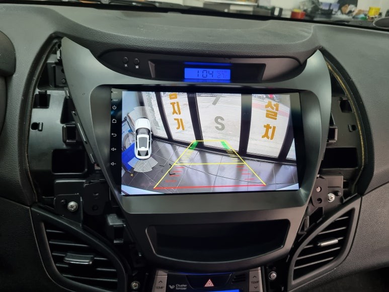 아반떼MD 안드로이드올인원 카나로X플러스 AHD후방카메라 천안 아산 평택 청주 세종 튜닝바이해리