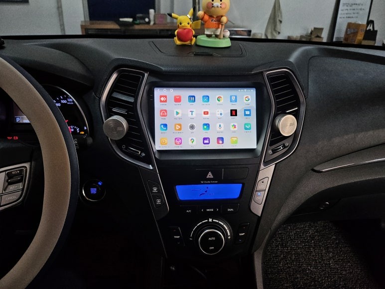 싼타페DM 안드로이드올인원 카나로알파프로 AHD후방카메라 천안 아산 평택 청주 세종 튜닝바이해리