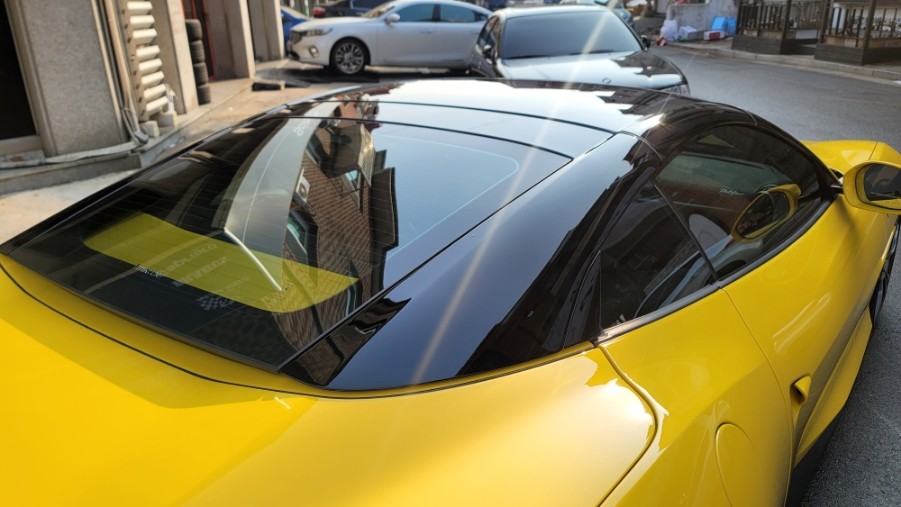 페라리 포르토피노 블랙PPF 루프스킨 시공하기 / 경기 고양