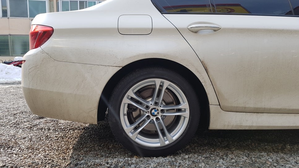 BMW 520d 19인치 순정휠 1개 컷팅 복원 청주휠복원 청주휠수리