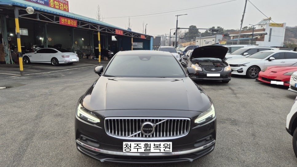 볼보 S90 20인치 순정휠 1개 컷팅복원  청주휠복원 청주휠수리 청주 휠복원