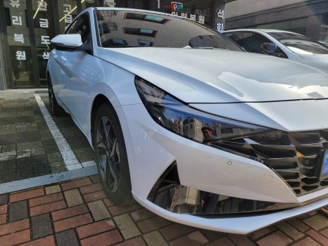 광명 외형복원 아반떼CN7 찌그러진 사이드실 판금도색으로 완벽복원 / 광명시 일직동