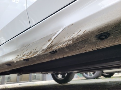 광명 외형복원 아반떼CN7 찌그러진 사이드실 판금도색으로 완벽복원 / 광명시 일직동