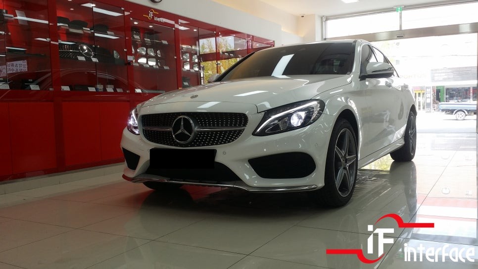 BENZ C200 다이아몬드 그릴 AMG스러운 감성으로 포인트줘보세요^^ / 부산 남구