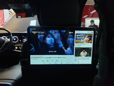 벤츠 마이바흐 S650 리어모니터 파손 안드로이드모니터 테블릿스러운 사용감도 최고입니다 / 부산 남구