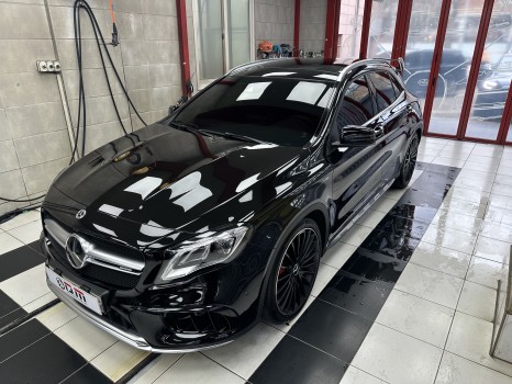 대구블랙PPF<벤츠 GLA45AMG>블랙PPF, 윈도우쉴드PPF 시공기 입니다!! / 대구 수성구