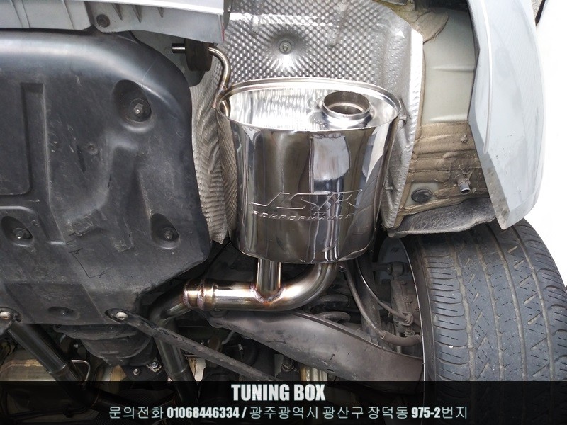 벤츠 SLK200 캣백스타일 커스텀 듀얼 가변배기 튜닝/AMG 타원 머플러팁 장착[광주 튜닝박스] / 광산구 장덕동