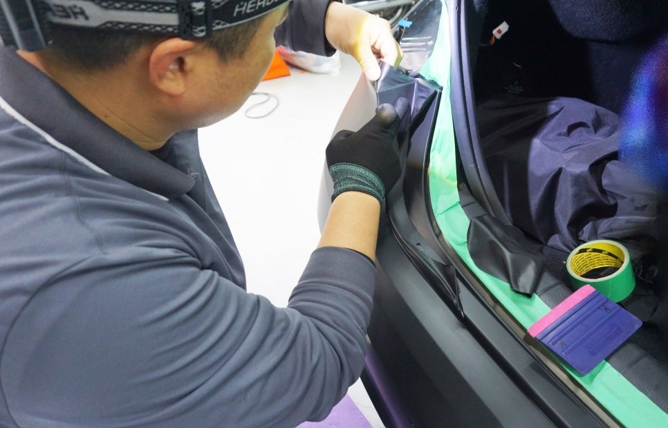 제네시스 G80 매트 블랙 랩핑 / 경기 과천