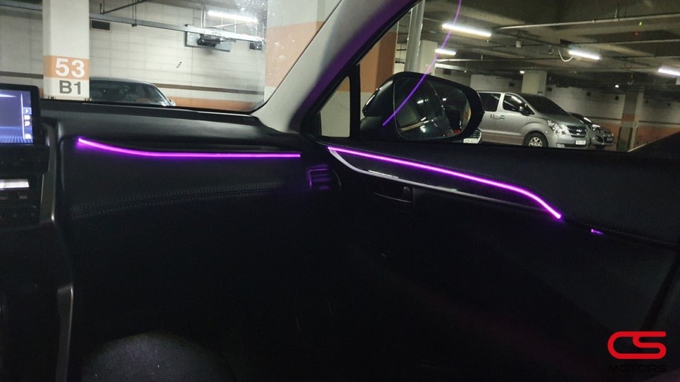 렉서스 NX300h RGB 엠비언트 무드등 시공! 실내 분위기 UP! / 경기 구리