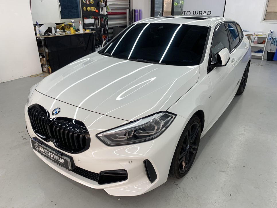 화성랩핑 BMW120I 사틴 카키 그린 전체랩핑시공 / 화성,수원,오산