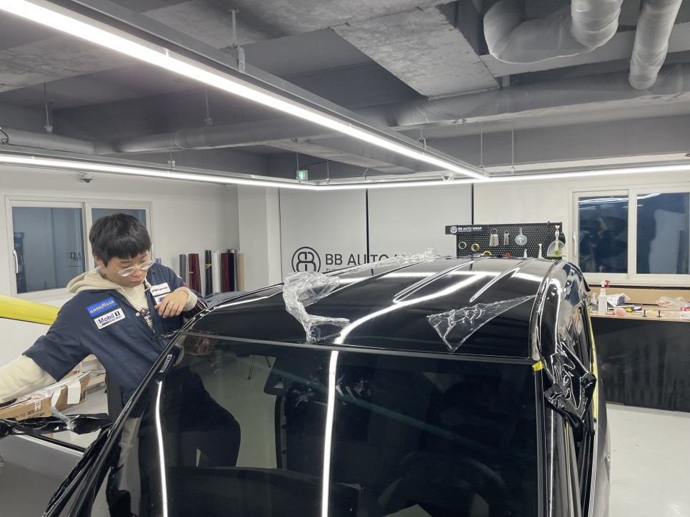 화성랩핑 더뉴레이 사틴다크그레이 전체랩핑+투톤시공 / 화성,수원,오산
