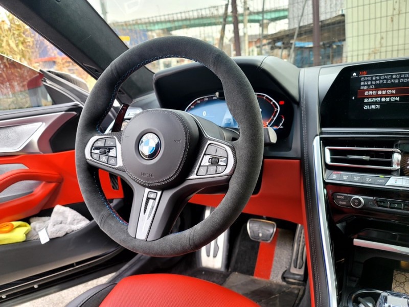 핸들튜닝 / 알칸테라핸들 / BMW /  840i / 용인 기흥구