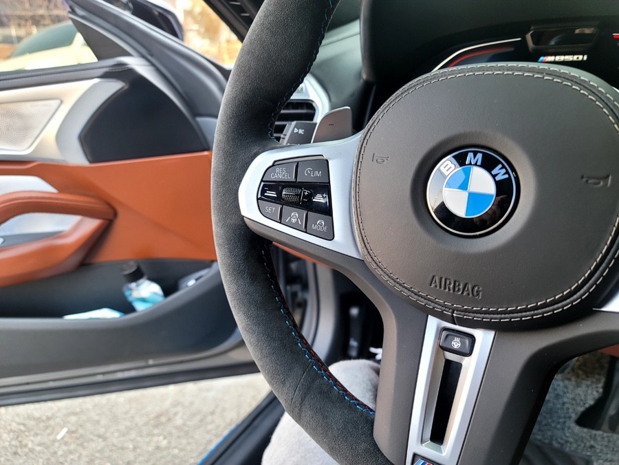 #핸들샵: BMW G30 M핸들 알칸타라가죽핸들,핸들가죽교체,핸들튜닝 / 용인 기흥구