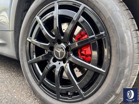벤츠 GLB35 AMG 하이그로시 블랙 (검정 유광) 휠도색 + 레드 캘리퍼 도색