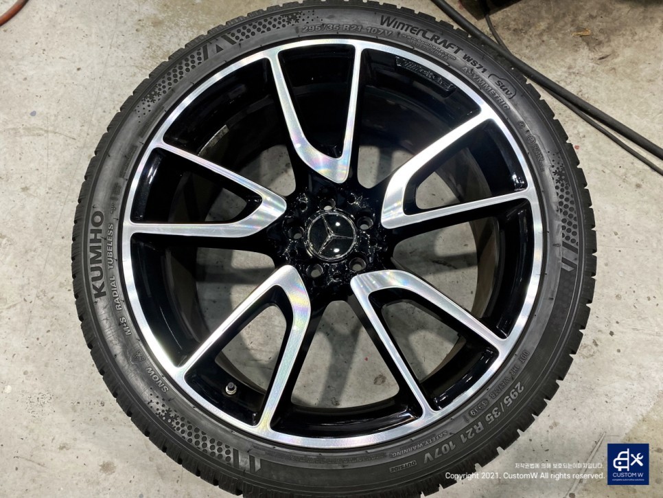 벤츠 GLC43 AMG 다이아몬드 컷팅 휠수리 휠복원