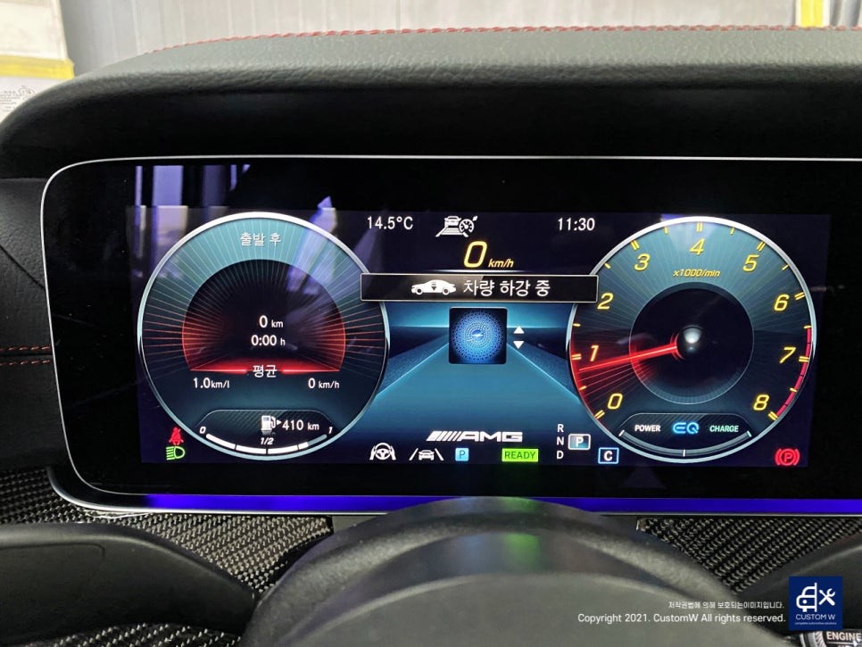 벤츠 CLS53 AMG 투톤 유광 휠도색 + 레드 캘리퍼 도색