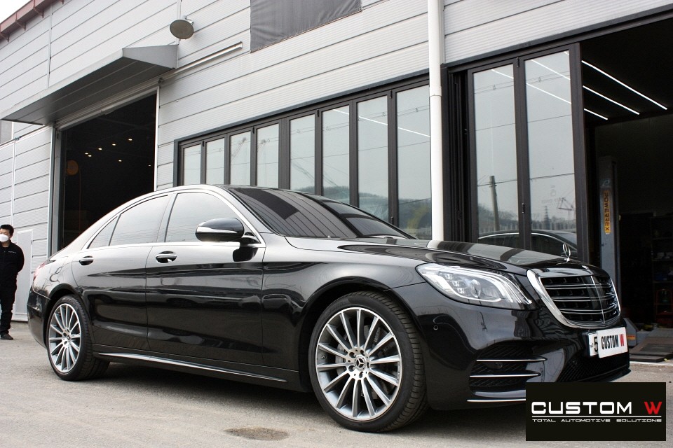 벤츠 S350 20인치 마차휠 상처 수리 후 다이아몬드 컷팅 휠복원