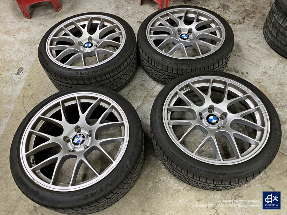 BMW F32 420i Apex EC-7 휠수리 후 페라리 골드 휠도색